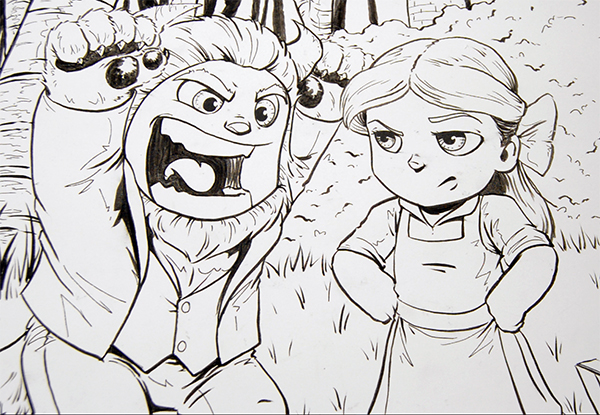 beast beauty and the beast drawing