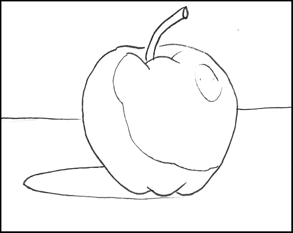 apple drawing