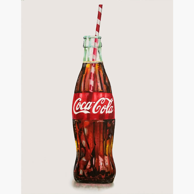 coke bottle shape figure