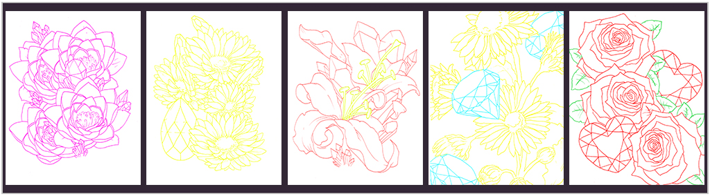 5-coloring-pages crystal gardens