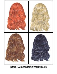 Basic Hair Color Techniques Step By Step Tutorial Book | Copic Marker  Tutorials